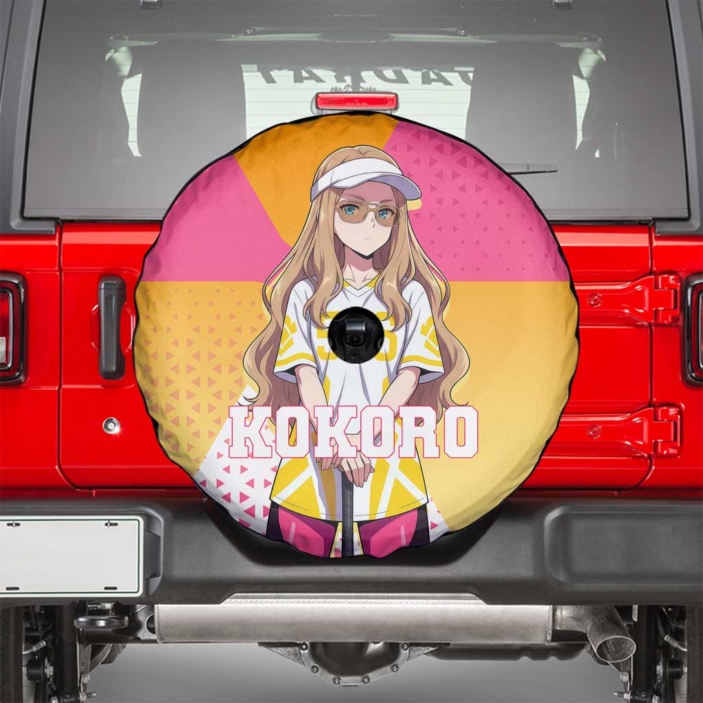 Kokoro Spare Tire Cover Sunset Gradient Baseball Anime Style