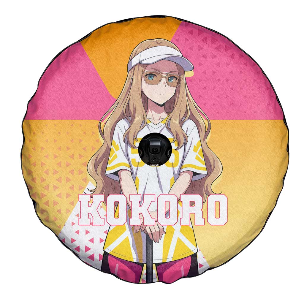 Kokoro Spare Tire Cover Sunset Gradient Baseball Anime Style