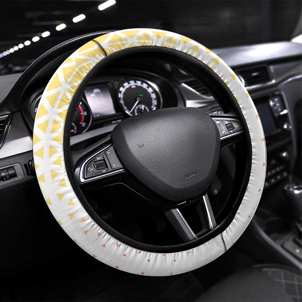 Kokoro Steering Wheel Cover Sunset Gradient Baseball Anime Style