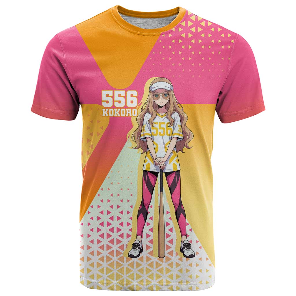 Kokoro T Shirt Sunset Gradient Baseball Anime Style