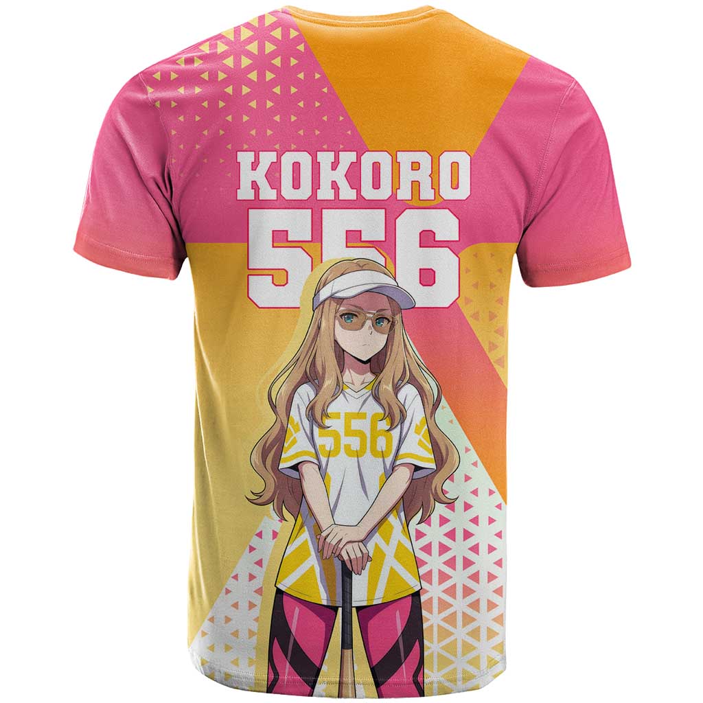 Kokoro T Shirt Sunset Gradient Baseball Anime Style