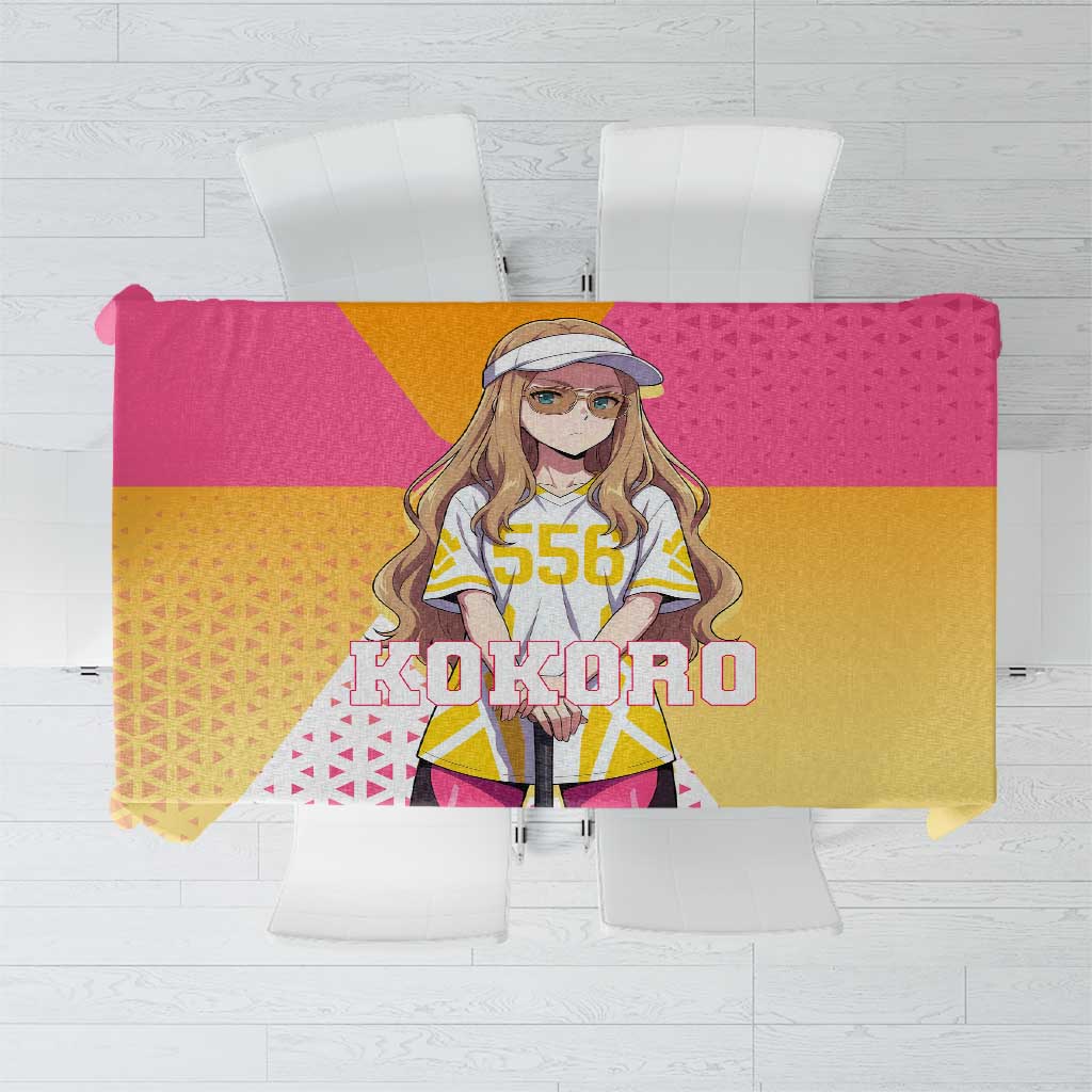 Kokoro Tablecloth Sunset Gradient Baseball Anime Style