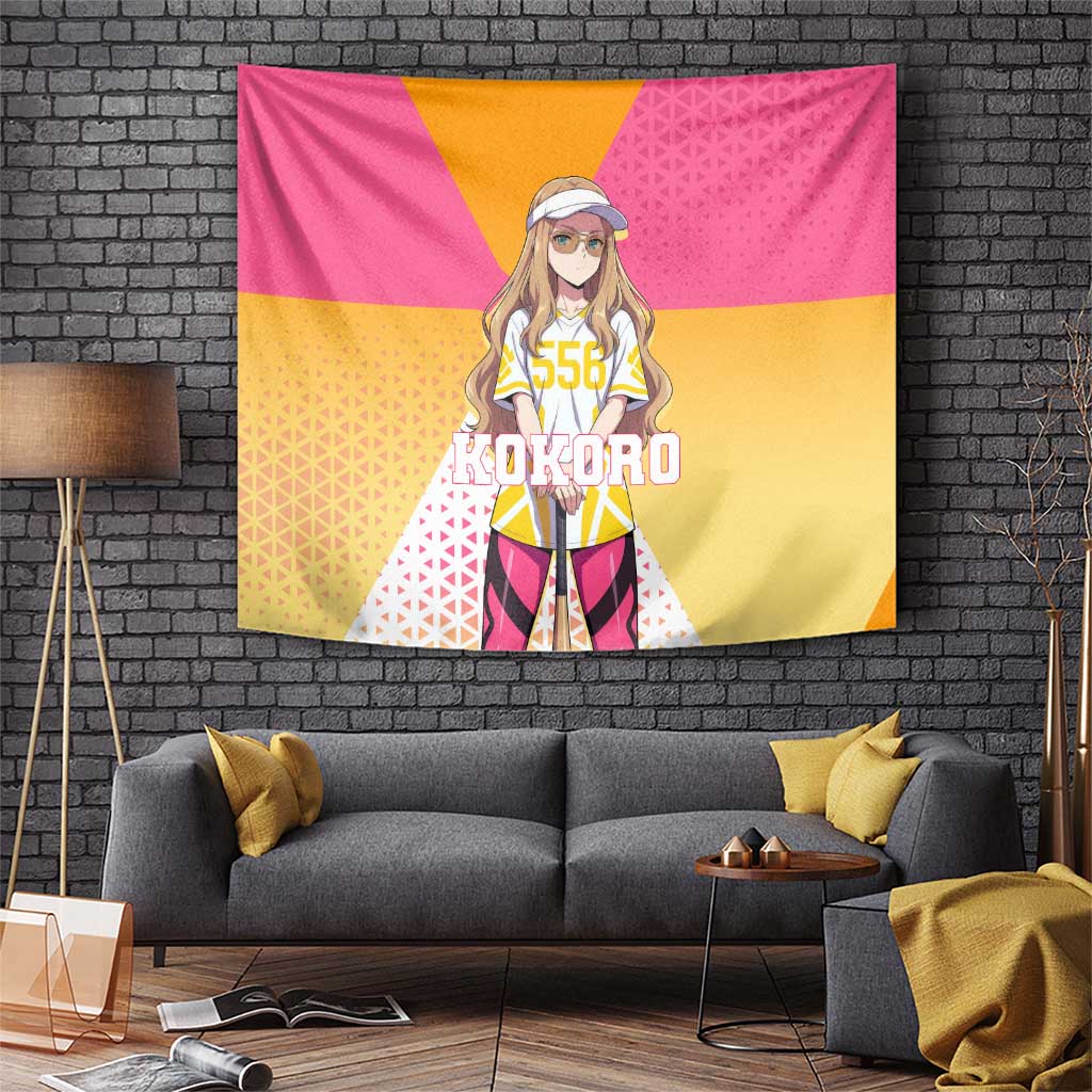Kokoro Tapestry Sunset Gradient Baseball Anime Style