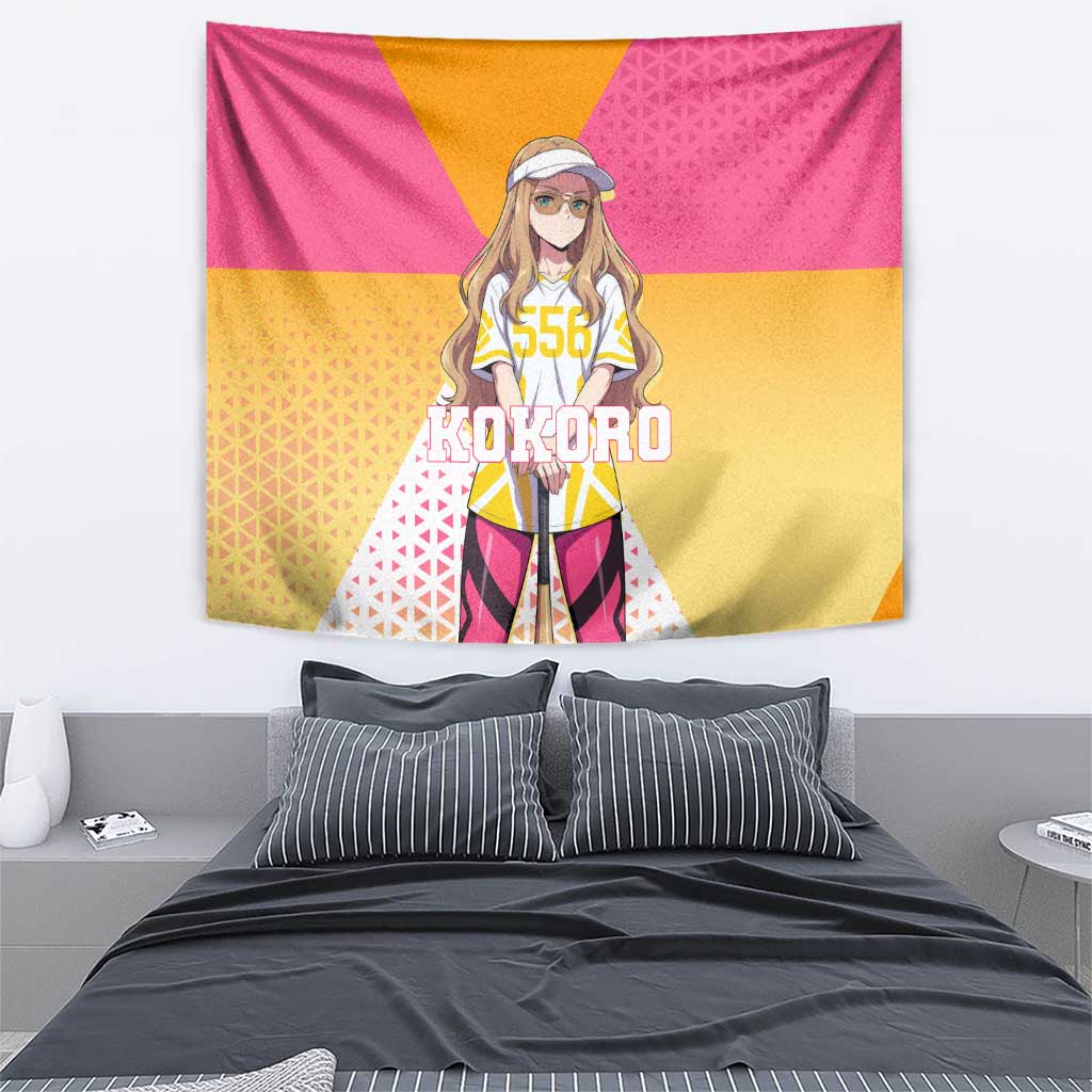 Kokoro Tapestry Sunset Gradient Baseball Anime Style