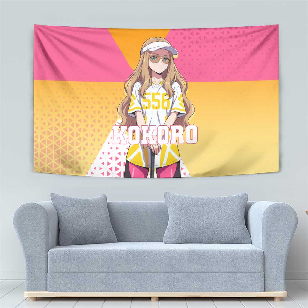 Kokoro Tapestry Sunset Gradient Baseball Anime Style