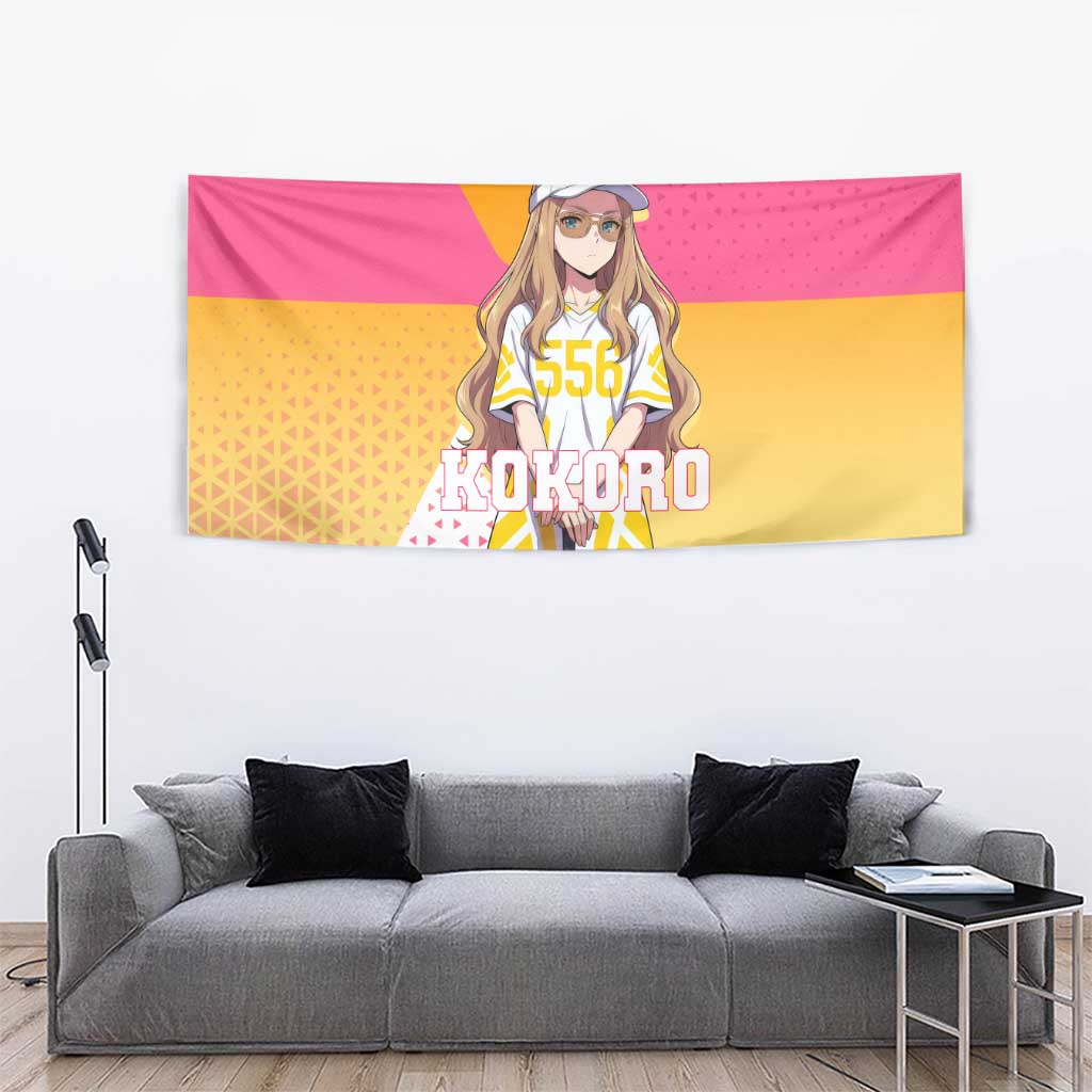 Kokoro Tapestry Sunset Gradient Baseball Anime Style