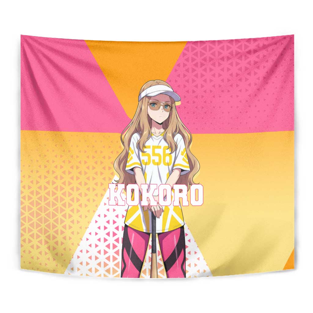 Kokoro Tapestry Sunset Gradient Baseball Anime Style