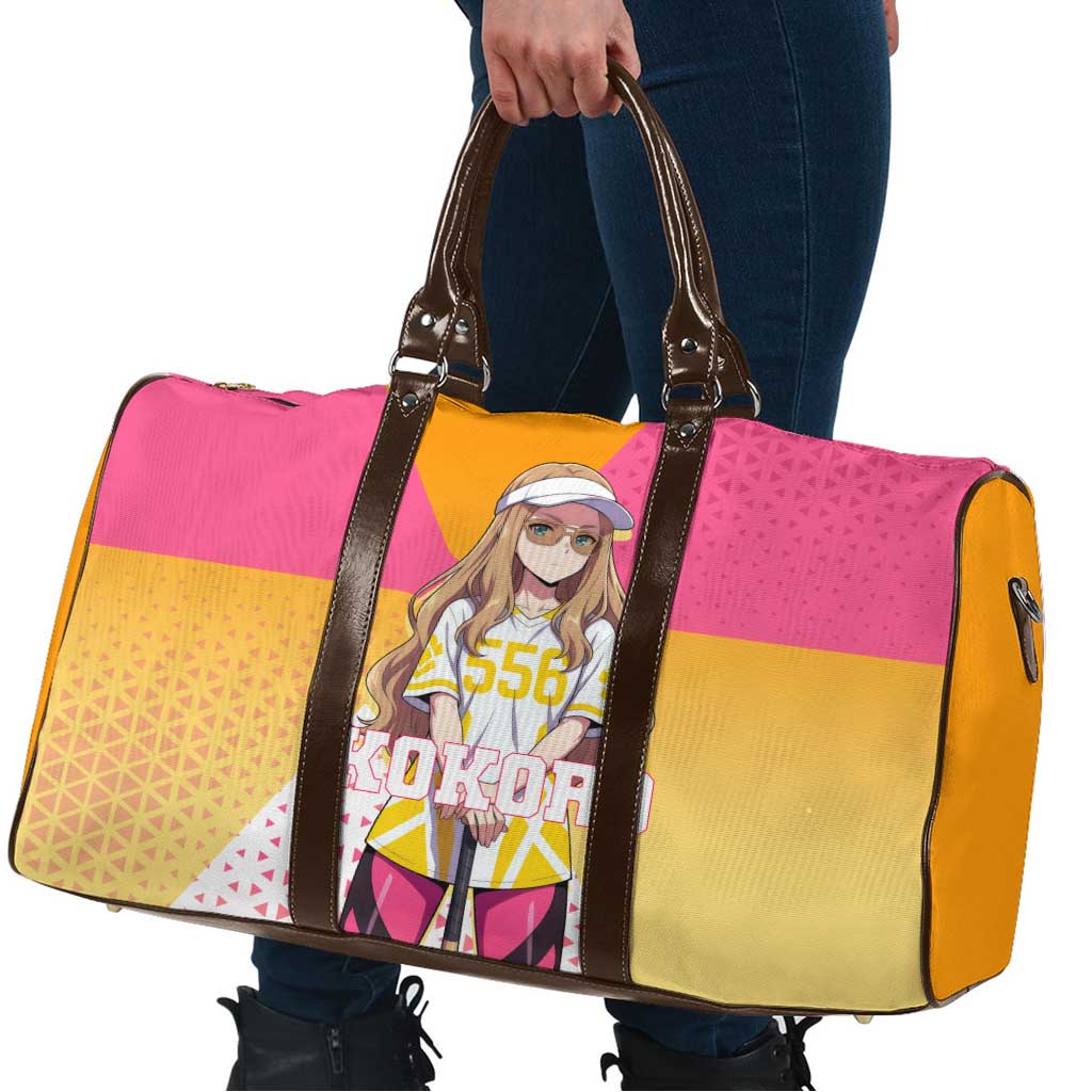 Kokoro Travel Bag Sunset Gradient Baseball Anime Style