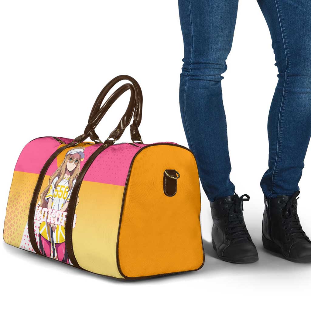 Kokoro Travel Bag Sunset Gradient Baseball Anime Style