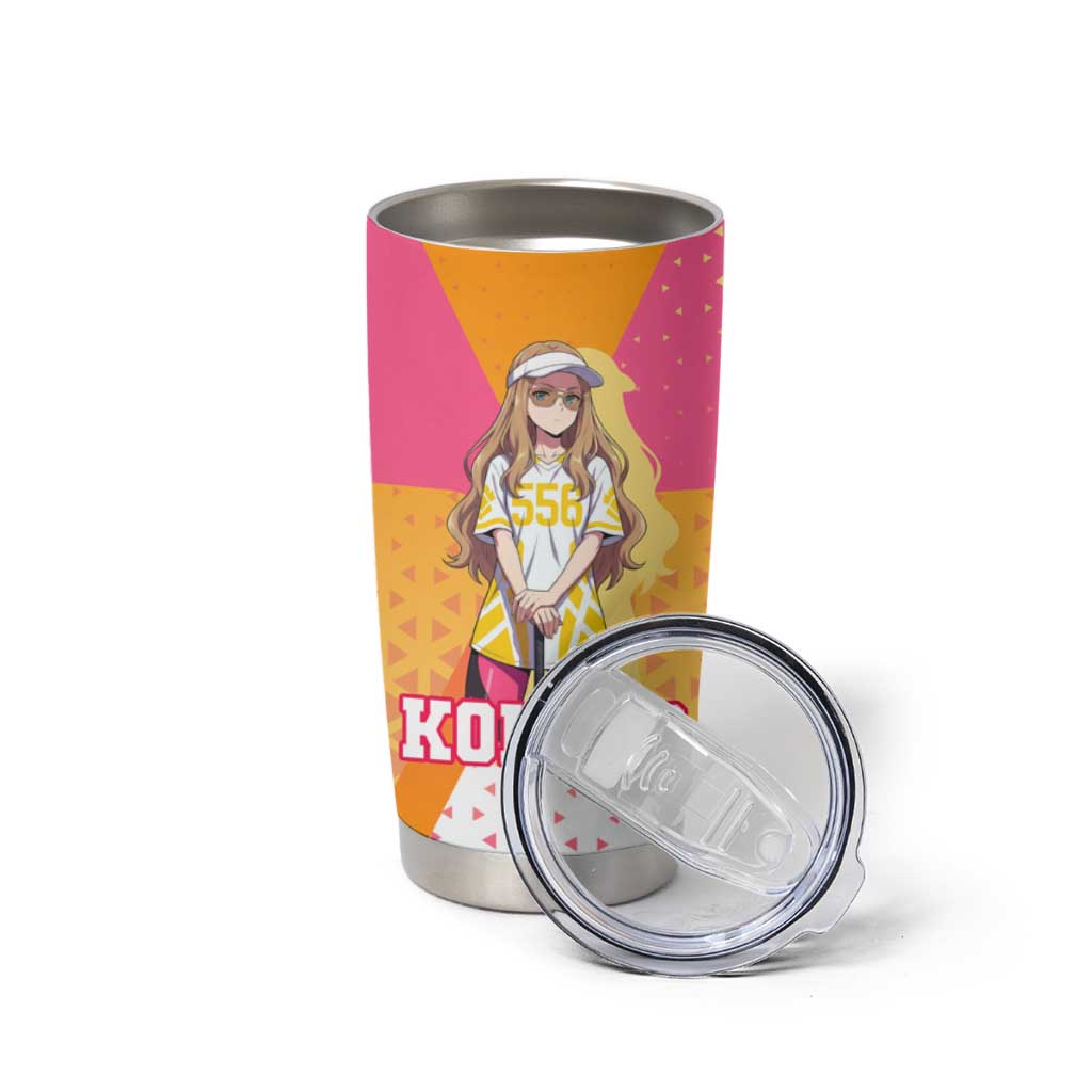 Kokoro Tumbler Cup Sunset Gradient Baseball Anime Style