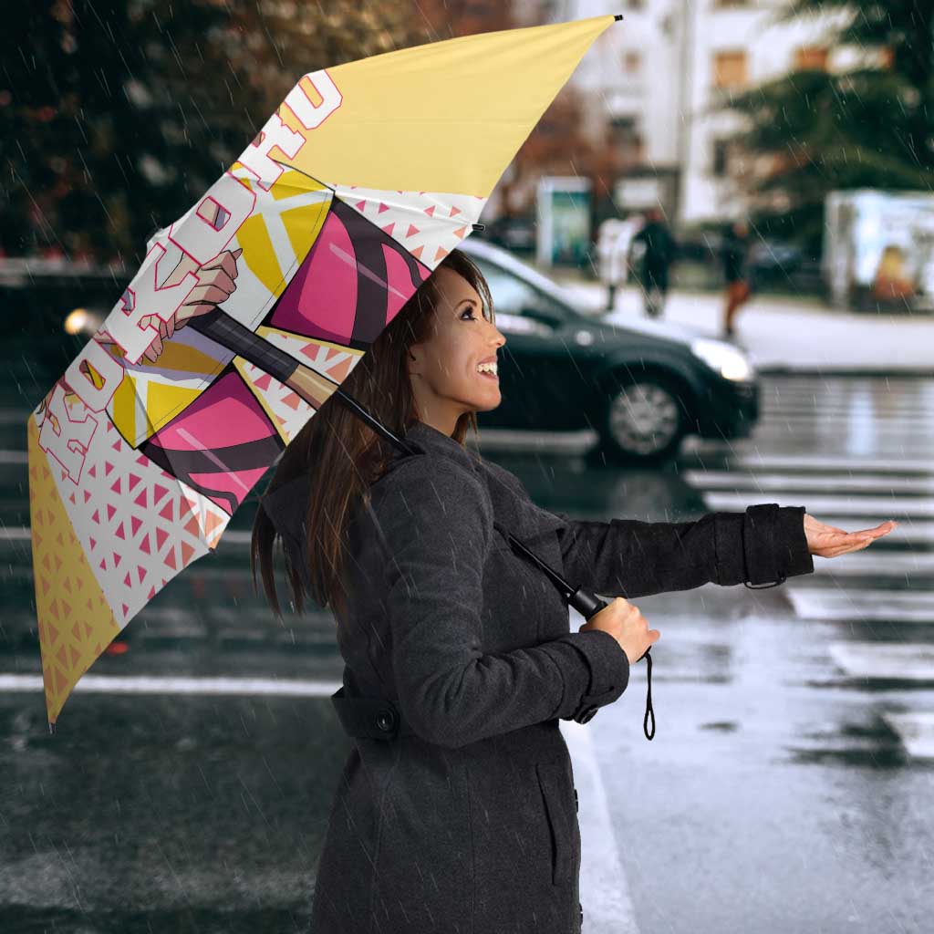 Kokoro Umbrella Sunset Gradient Baseball Anime Style
