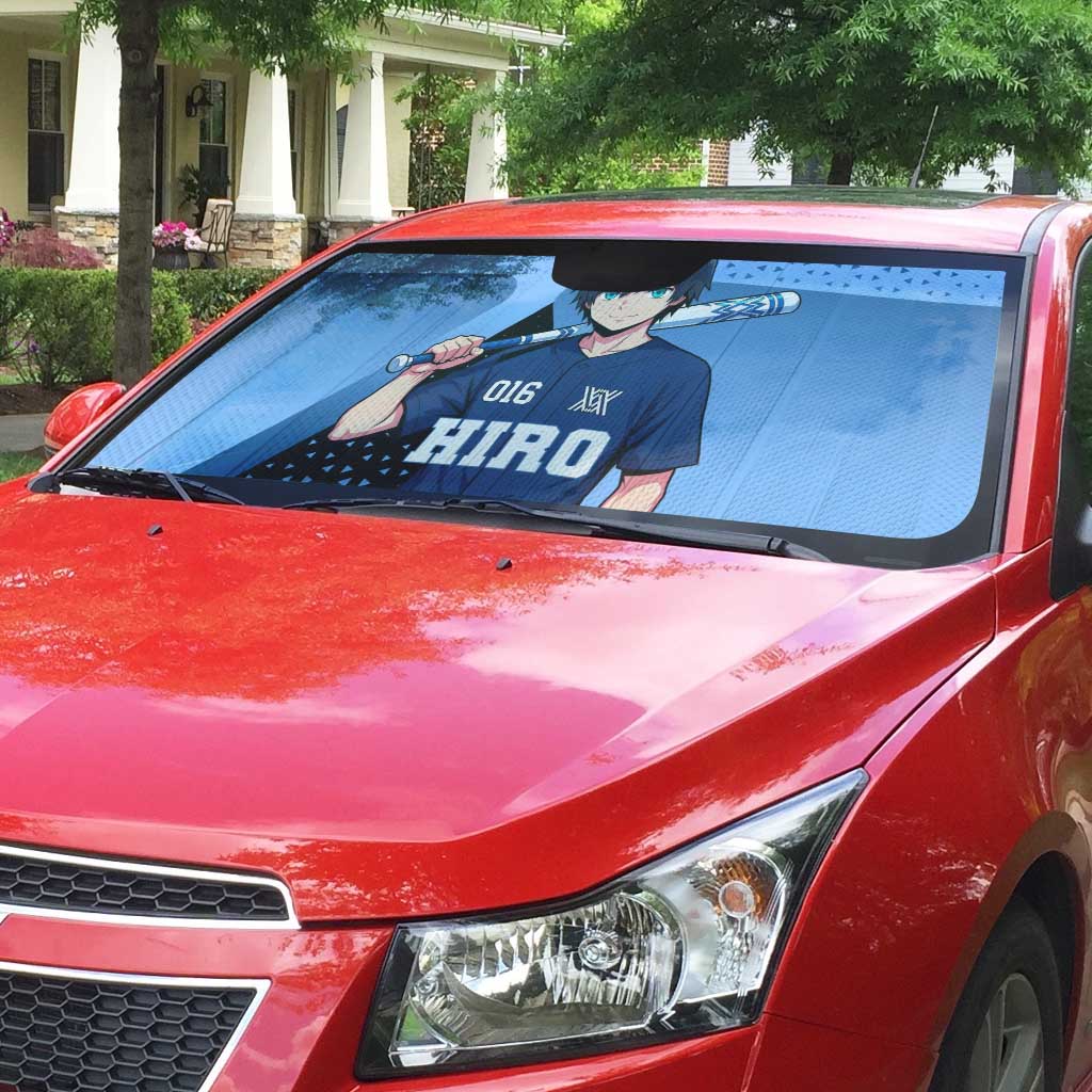 Hiro Auto Sun Shade Geometric Blue Baseball Anime Style