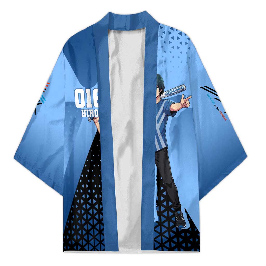 Hiro Kimono Geometric Blue Baseball Anime Style