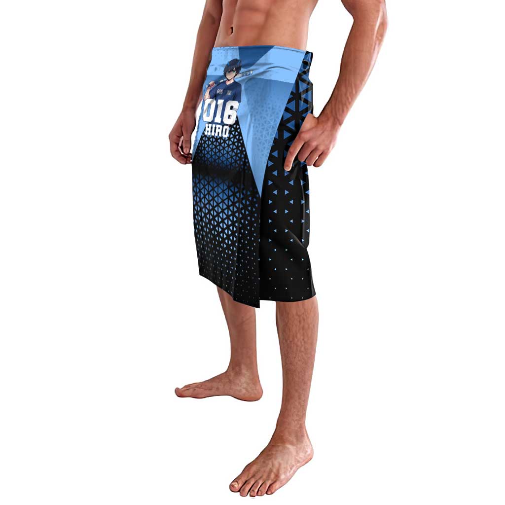 Hiro Lavalava Geometric Blue Baseball Anime Style
