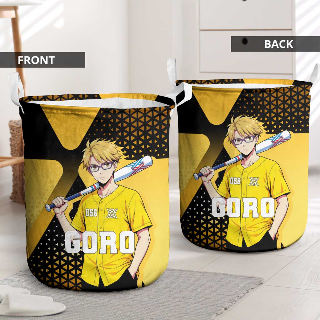 Goro Laundry Basket Yellow Black Baseball Anime Crossover