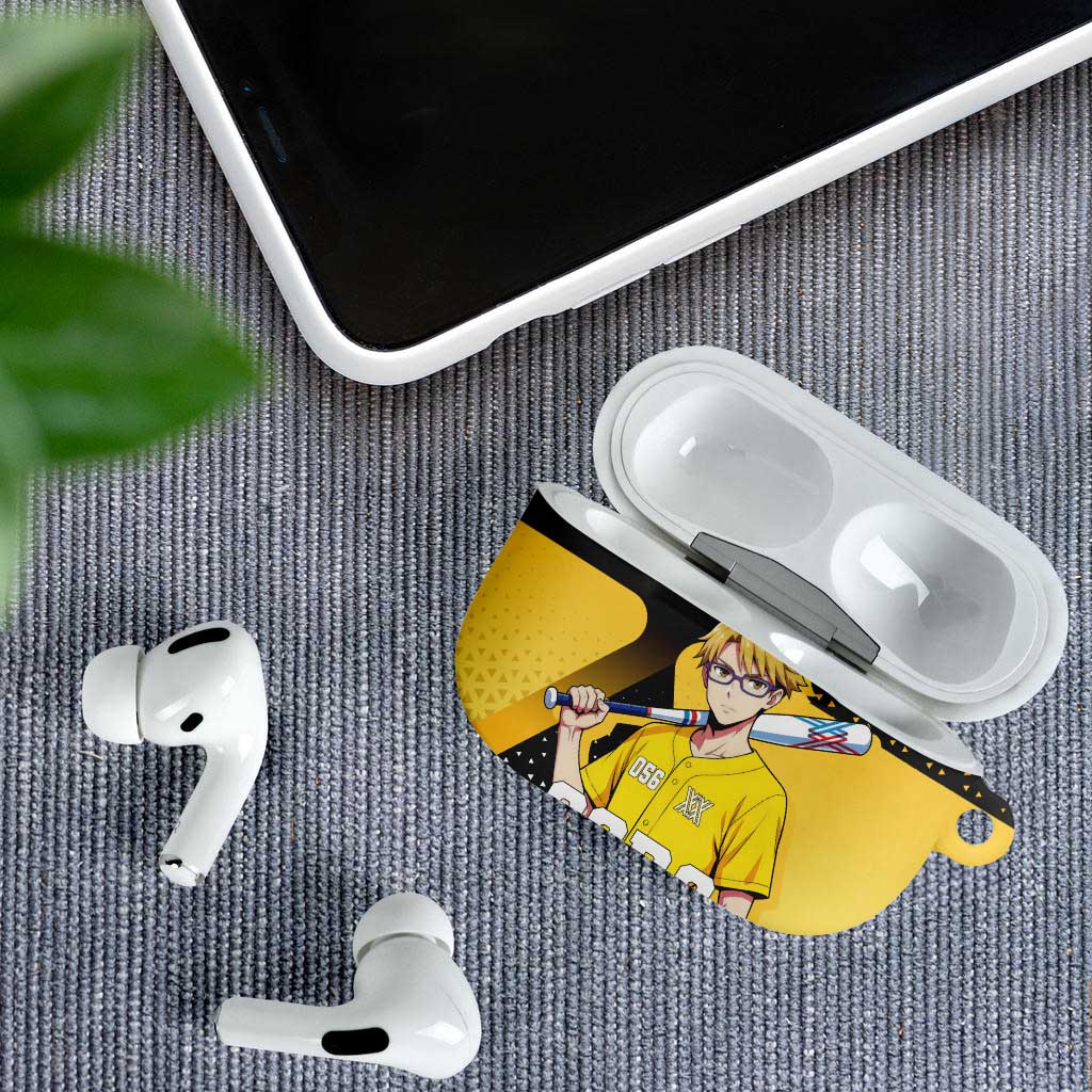 Goro AirPods Case Yellow Black Baseball Anime Crossover