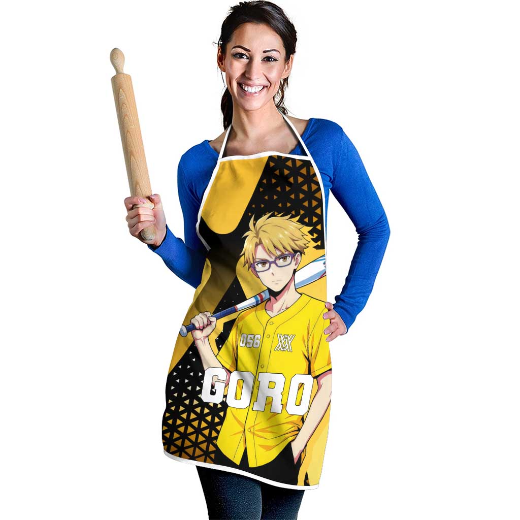 Goro Apron Yellow Black Baseball Anime Crossover