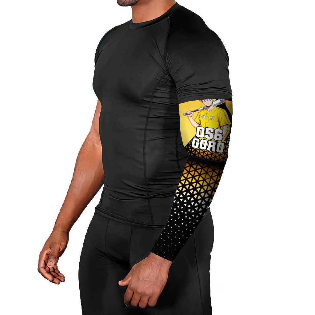 Goro Arm Sleeves Yellow Black Baseball Anime Crossover