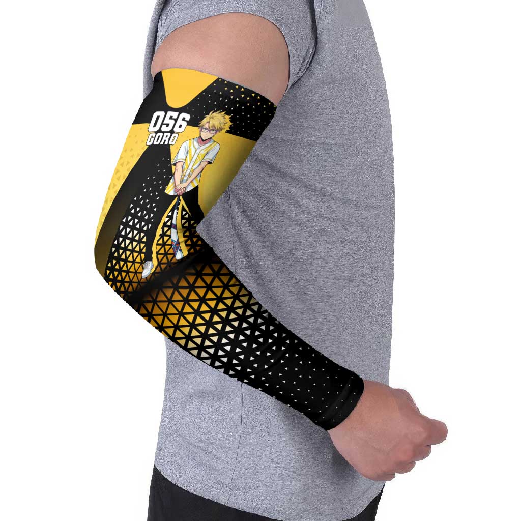 Goro Arm Sleeves Yellow Black Baseball Anime Crossover
