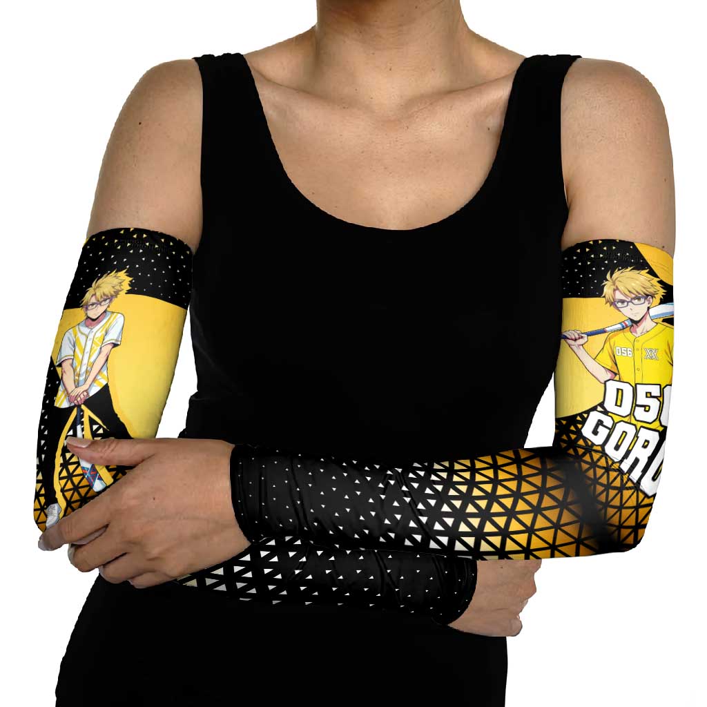 Goro Arm Sleeves Yellow Black Baseball Anime Crossover