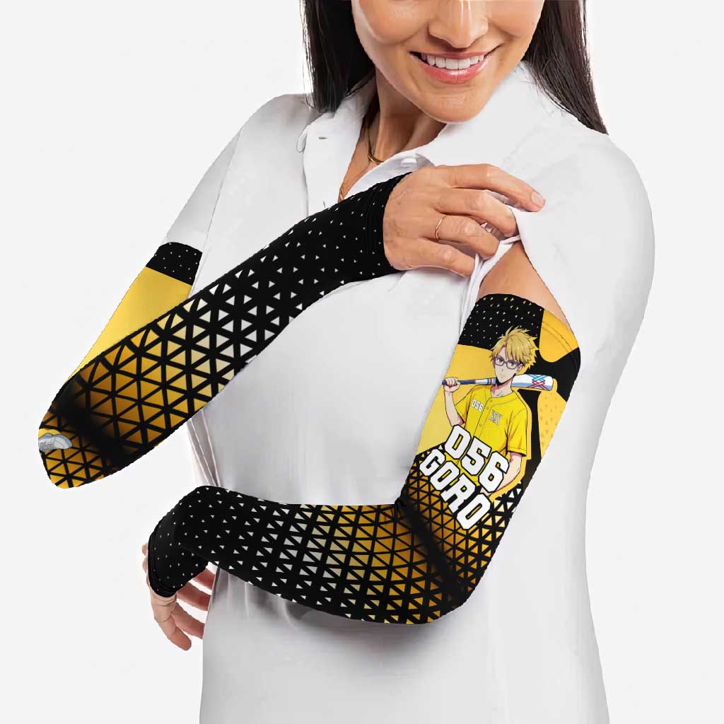 Goro Arm Sleeves Yellow Black Baseball Anime Crossover