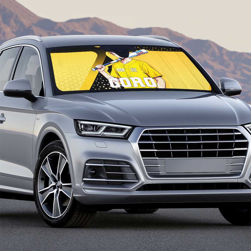 Goro Auto Sun Shade Yellow Black Baseball Anime Crossover