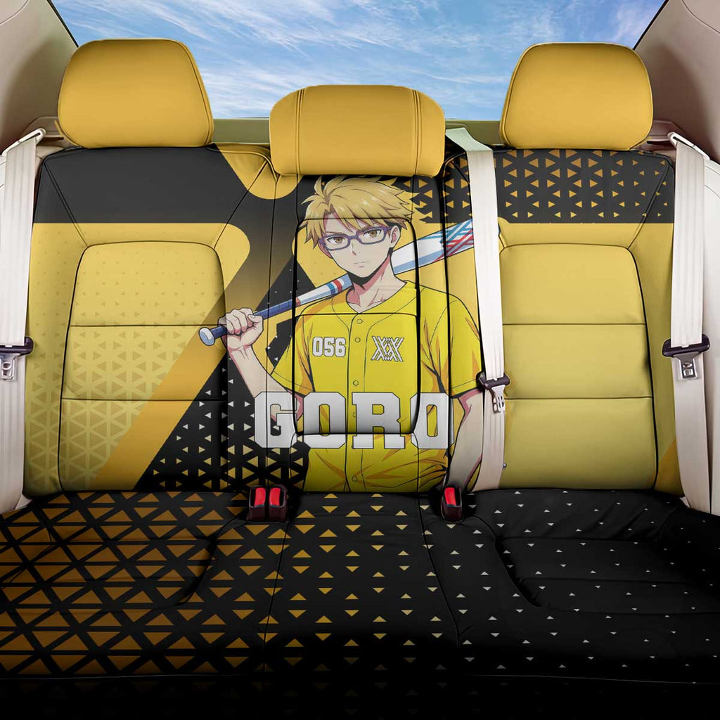 Goro Back Car Seat Cover Yellow Black Baseball Anime Crossover