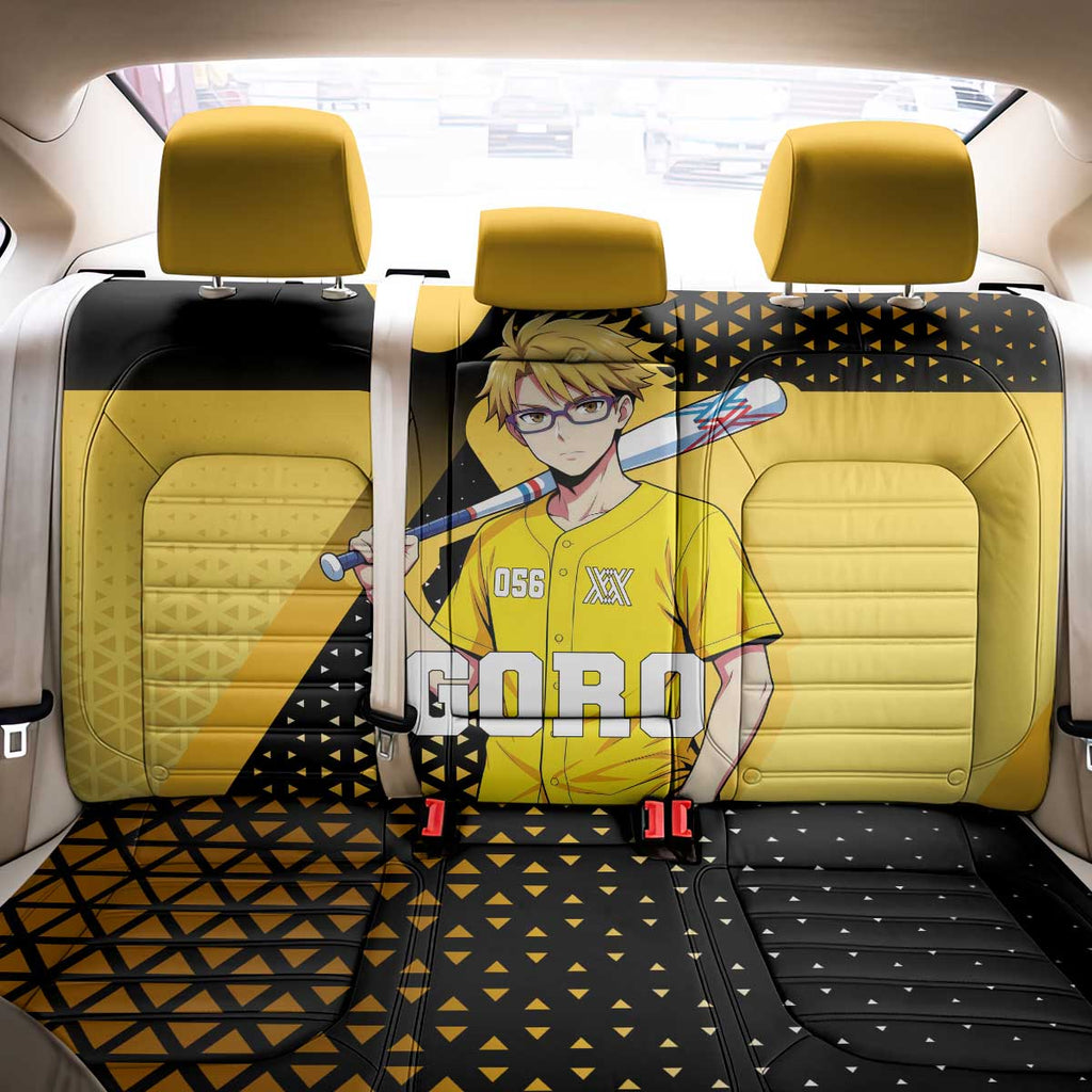 Goro Back Car Seat Cover Yellow Black Baseball Anime Crossover