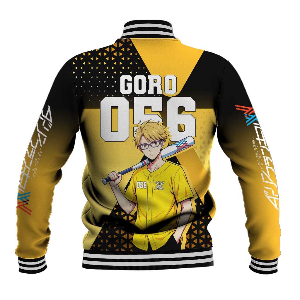Goro Baseball Jacket Yellow Black Baseball Anime Crossover