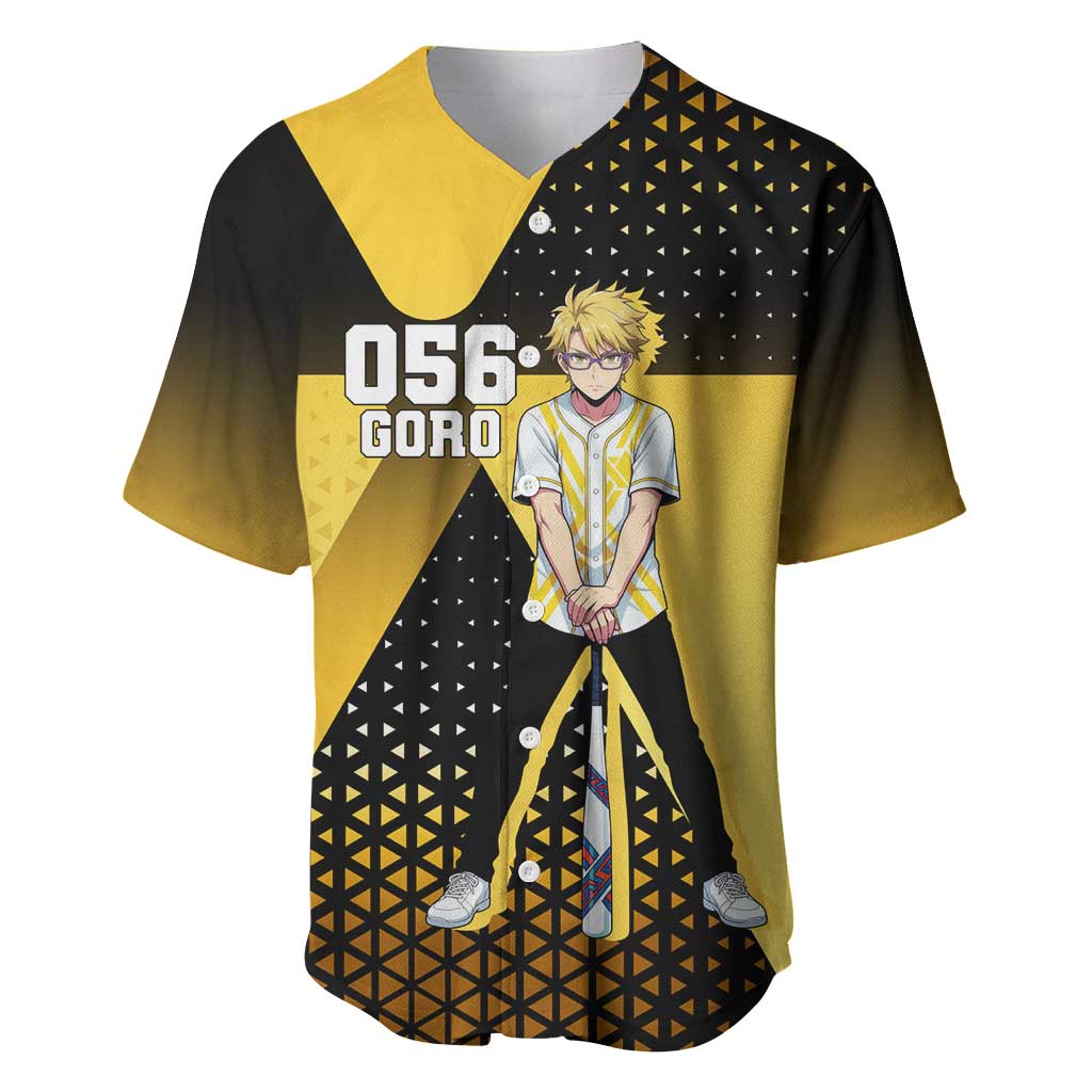 Goro Baseball Jersey Yellow Black Baseball Anime Crossover