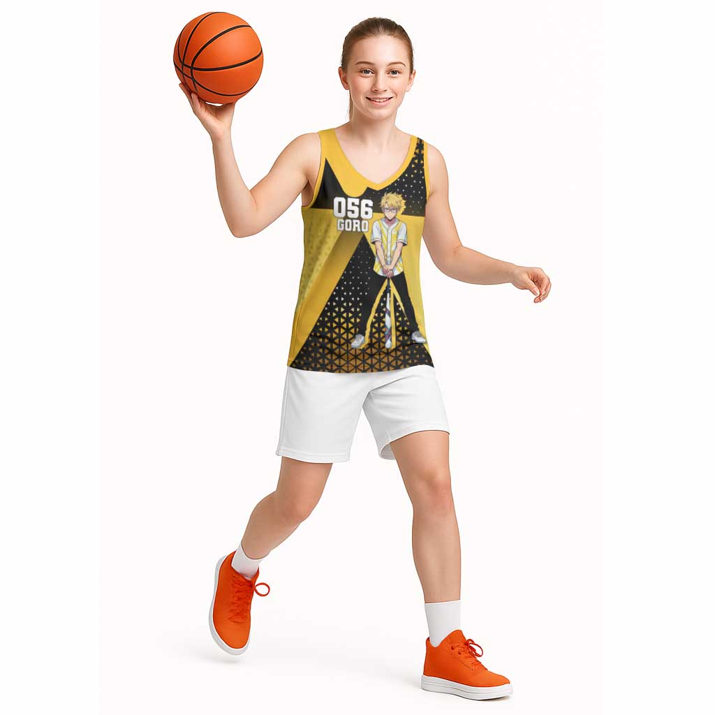 Goro Basketball Jersey Yellow Black Baseball Anime Crossover