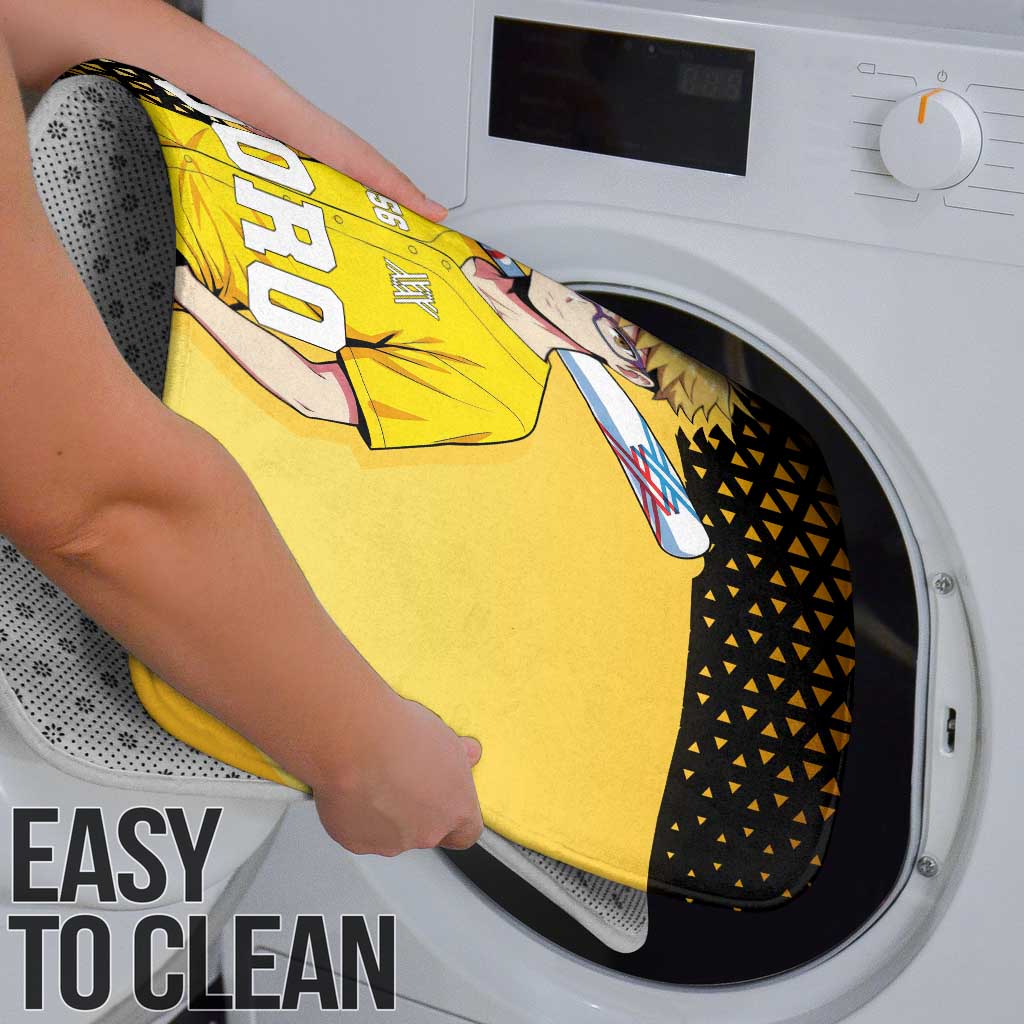 Goro Bathroom Set Yellow Black Baseball Anime Crossover