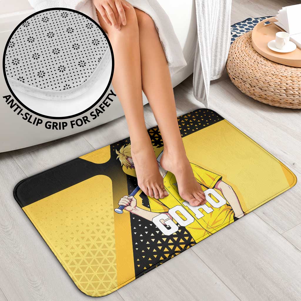 Goro Bathroom Set Yellow Black Baseball Anime Crossover