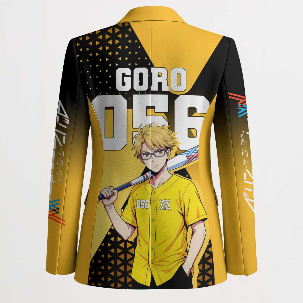 Goro Blazer Yellow Black Baseball Anime Crossover
