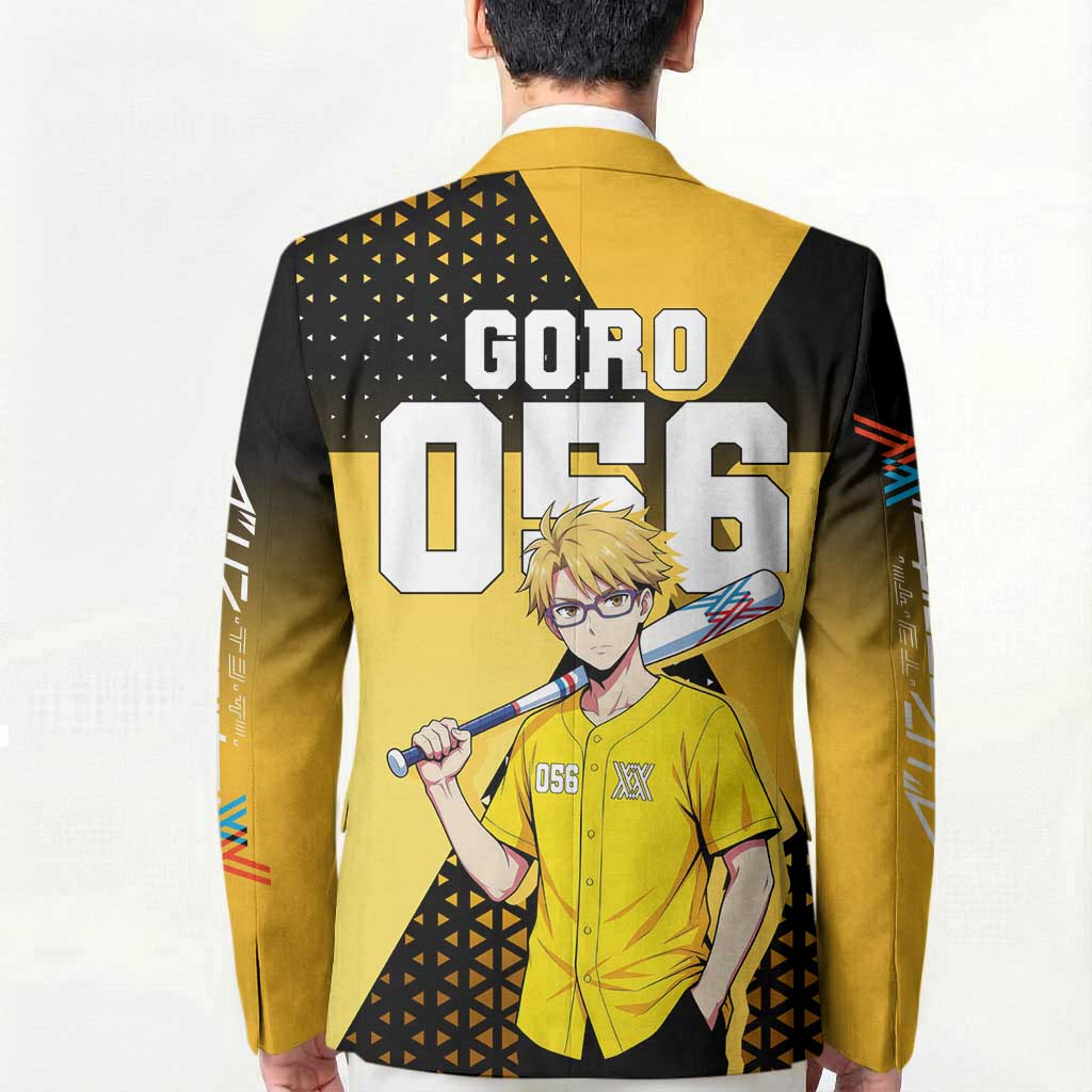 Goro Blazer Yellow Black Baseball Anime Crossover