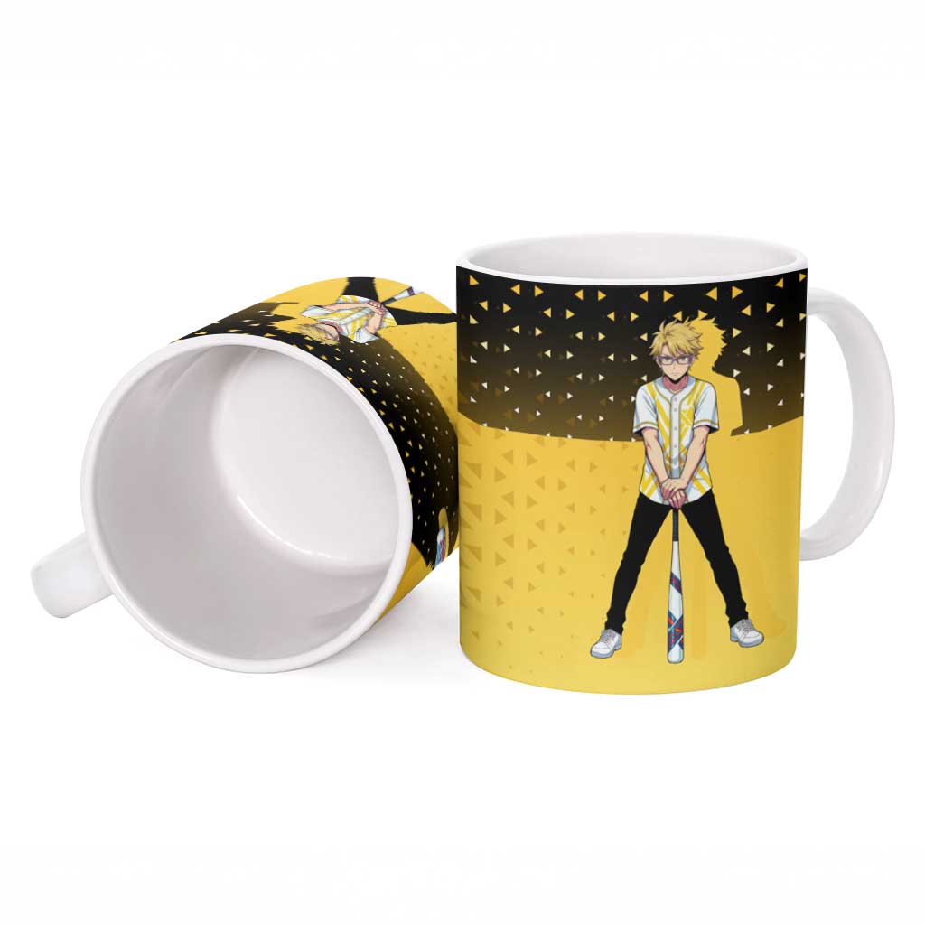 Goro Ceramic Mug Yellow Black Baseball Anime Crossover