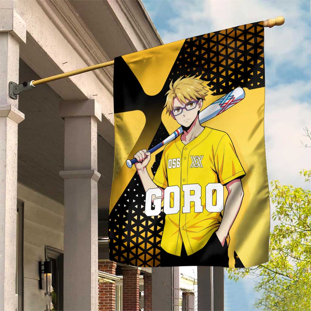 Goro Garden Flag Yellow Black Baseball Anime Crossover
