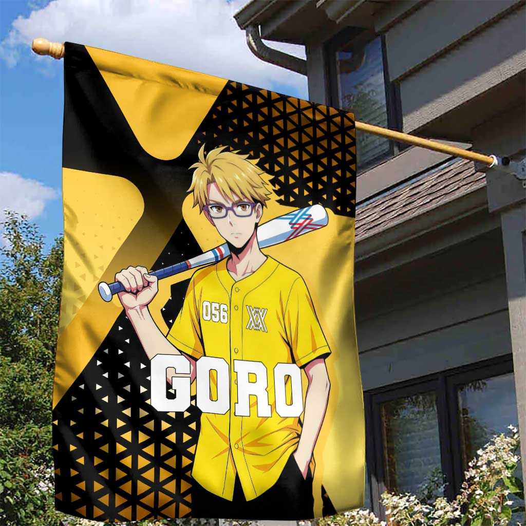 Goro Garden Flag Yellow Black Baseball Anime Crossover