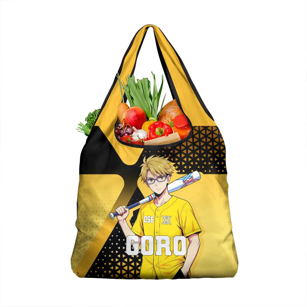 Goro Grocery Bag Yellow Black Baseball Anime Crossover