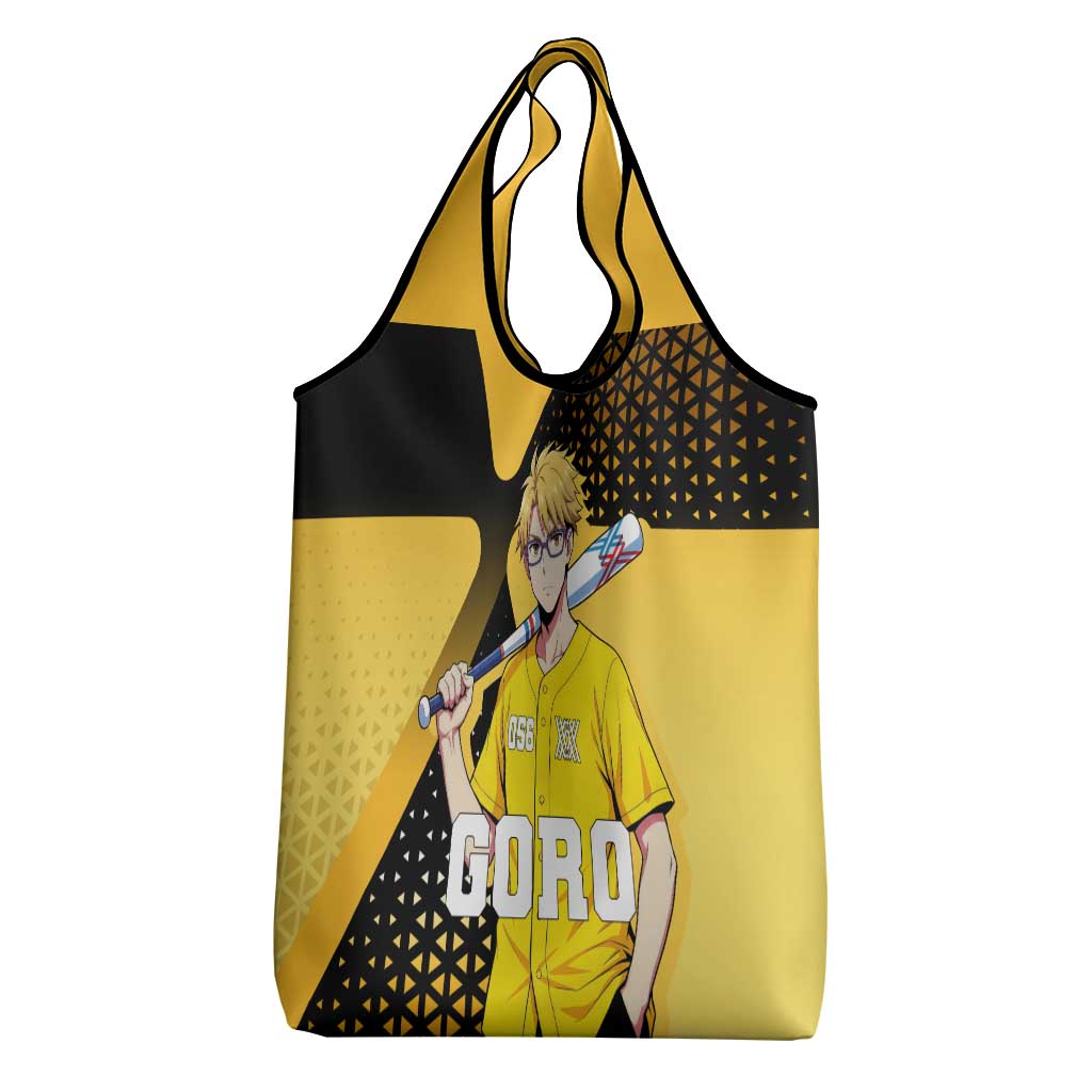 Goro Grocery Bag Yellow Black Baseball Anime Crossover
