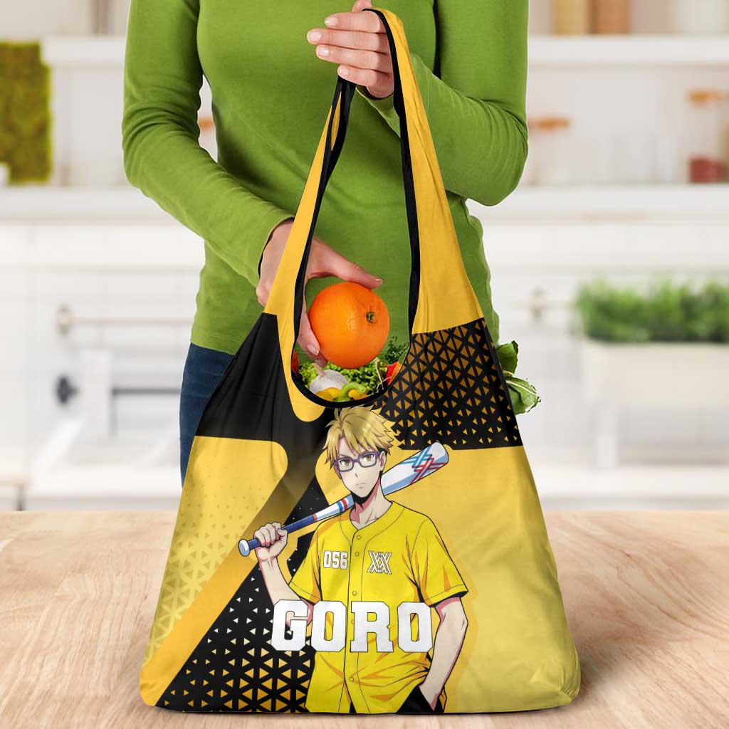 Goro Grocery Bag Yellow Black Baseball Anime Crossover