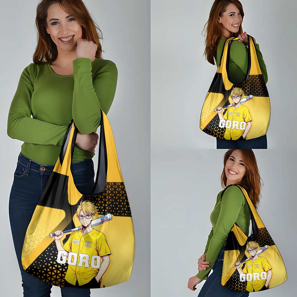 Goro Grocery Bag Yellow Black Baseball Anime Crossover