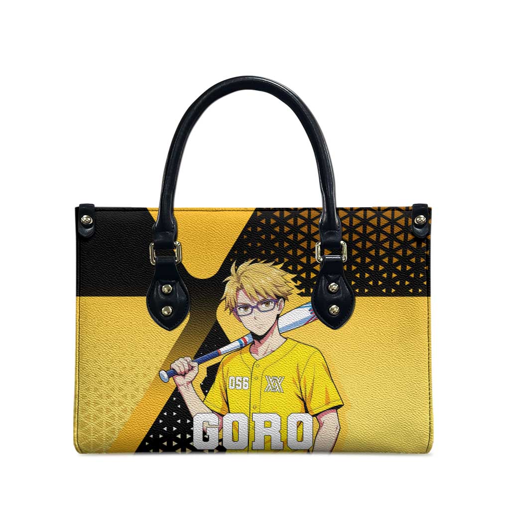 Goro Leather Bag Yellow Black Baseball Anime Crossover
