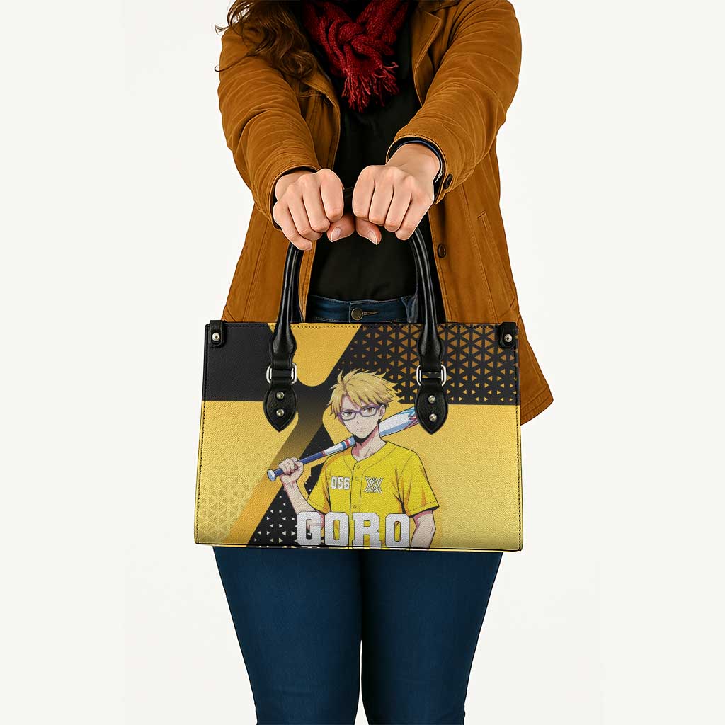 Goro Leather Bag Yellow Black Baseball Anime Crossover