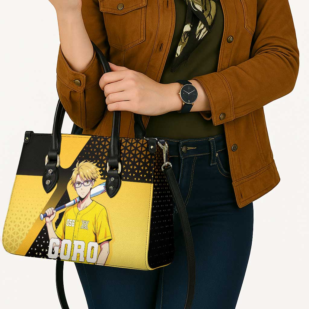 Goro Leather Bag Yellow Black Baseball Anime Crossover