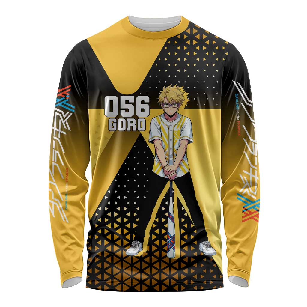 Goro Long Sleeve Shirt Yellow Black Baseball Anime Crossover