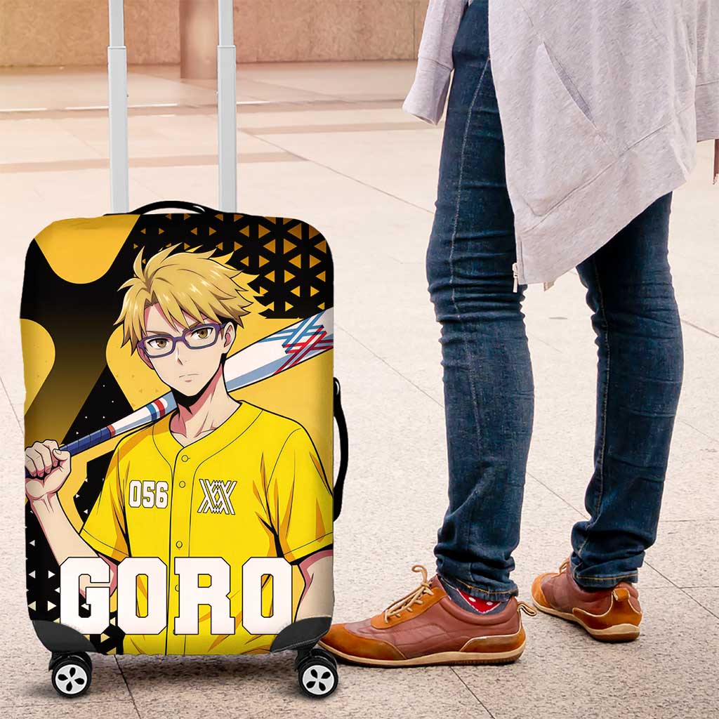 Goro Luggage Cover Yellow Black Baseball Anime Crossover