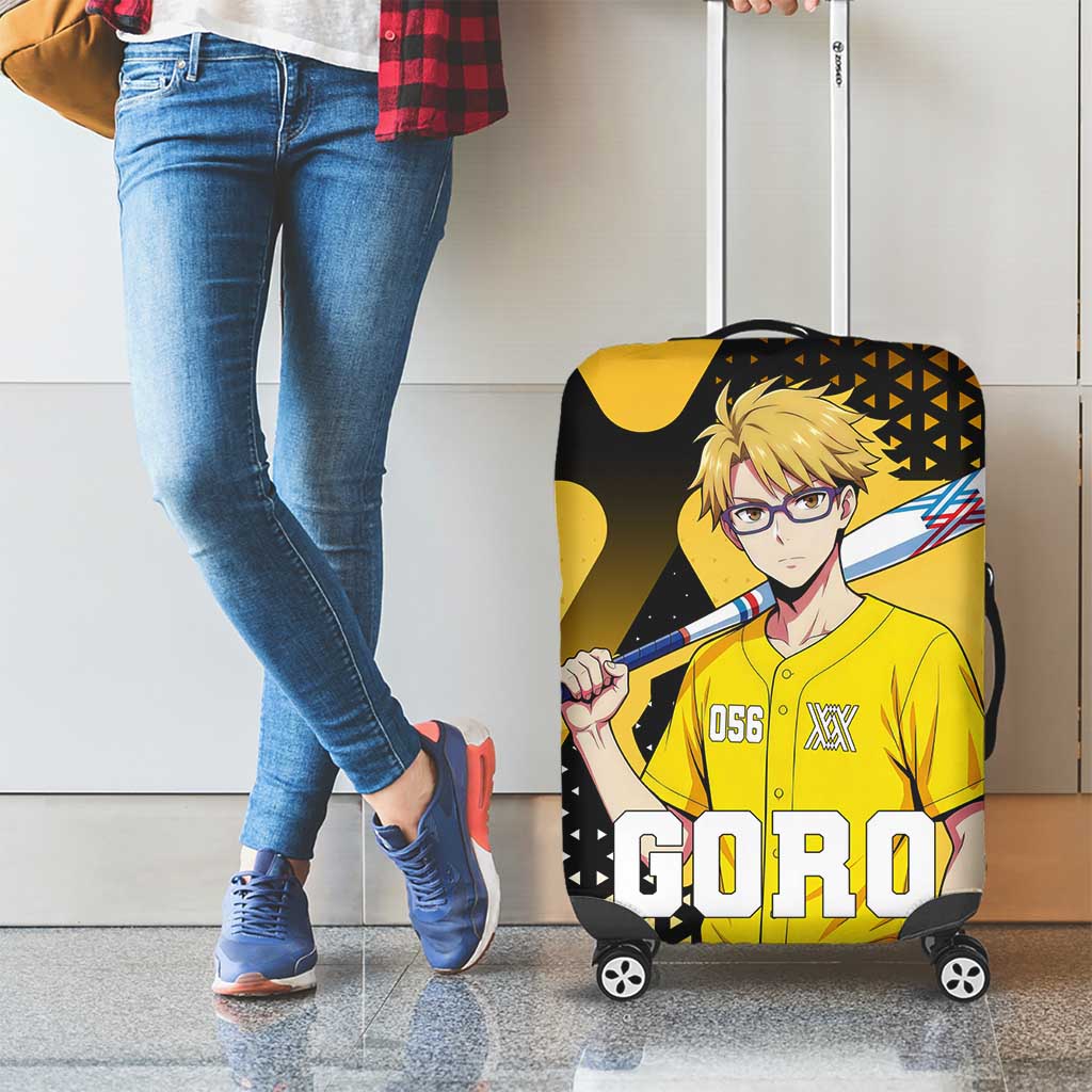 Goro Luggage Cover Yellow Black Baseball Anime Crossover