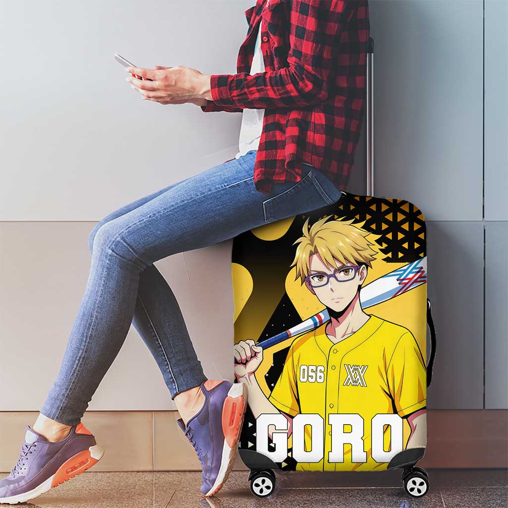 Goro Luggage Cover Yellow Black Baseball Anime Crossover