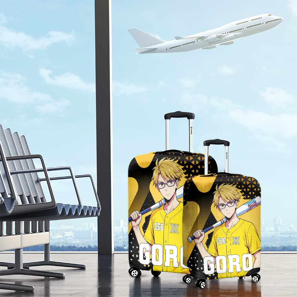 Goro Luggage Cover Yellow Black Baseball Anime Crossover